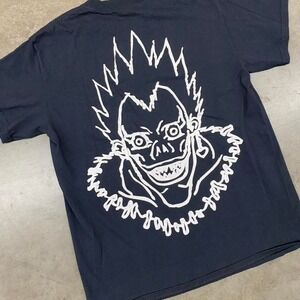 Death‎ Note Anime Light Yagami Black Graphic T-Shirt Size M